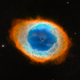 La Nebulosa del Anillo, Messier 57, con una enana blanca en su núcleo, fotografiada por el Telescopio Espacial Hubble